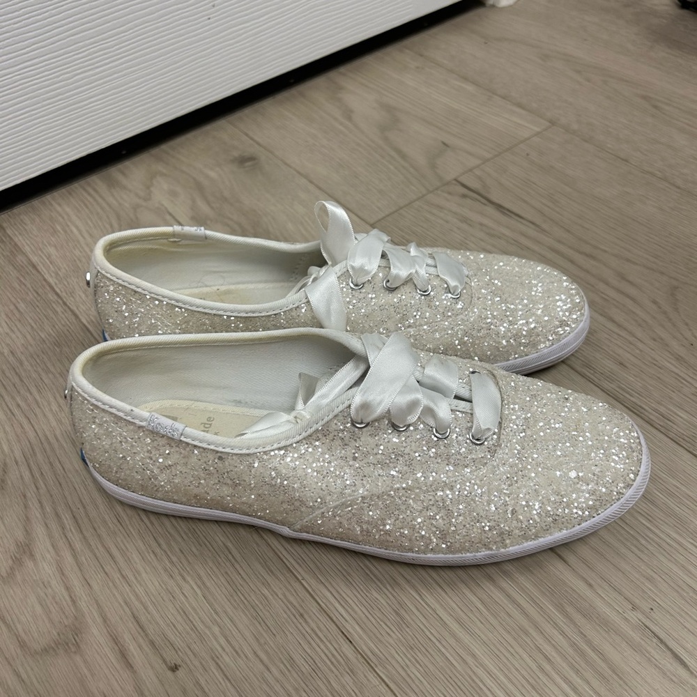 Keds x Kate Spade New York Women’s‎ Champion Glitter Sneakers with Satin Laces